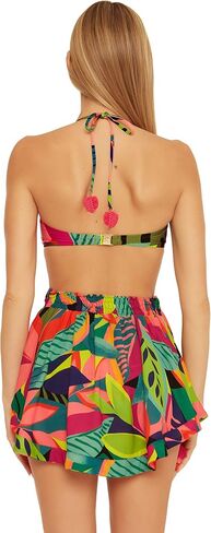 Trina Turk Women's Rainforest Belted Hi-Side Skirt in Saudi Arabia