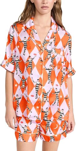 Karen Mabon Women's Harlequin Short PJ Set in Kuwait