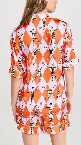 Karen Mabon Women's Harlequin Short PJ Set in Kuwait