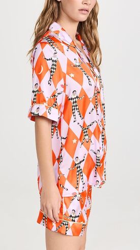 Karen Mabon Women's Harlequin Short PJ Set in Kuwait