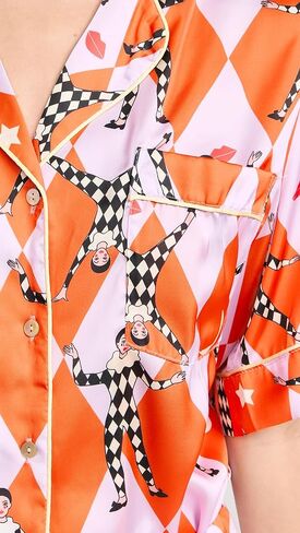 Karen Mabon Women's Harlequin Short PJ Set in Kuwait