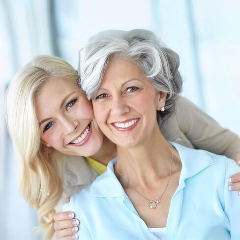 XUANPAI أفضل الهدايا للأم، المتشابكة 2 دوائر القلب قلادة الهدايا للأم، عيد ميلاد الأمهات عيد الحب هدايا المجوهرات للأم زوجة من ابنة in Kuwait