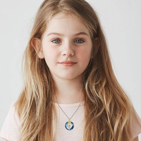 PLATYCO عباد الشمس الفيل قلادة 925 الفضة الاسترليني النمسا كريستال قلادة القلائد مجوهرات للنساء فتاة عيد ميلاد عيد الميلاد هدايا عيد الأم in Kuwait