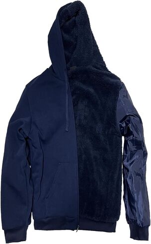 Men’s Full Zip Up Hoodies Sherpa Fleece Lined Hoodie Heavyweight Thick Zipper Jacket Heavy Warm Winter Coat in Saudi Arabia