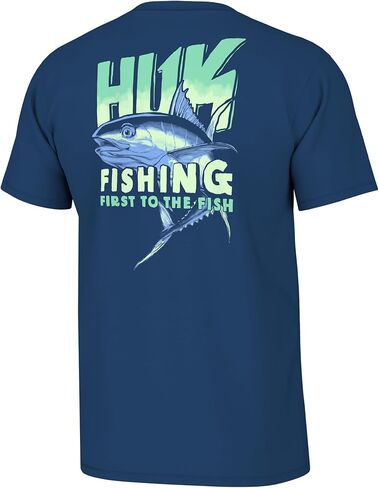 HUK Men's Fishing Graphic Tee, Performance Short Sleeve, Quick-Dry in Saudi Arabia