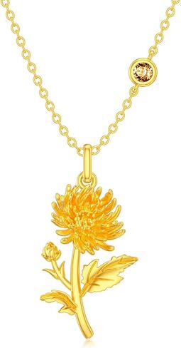 Birth Flower Necklace Birthstone 12 Month Bouquet Pendant Floral S925 Sterling Silver Birth Flower Pendant Jewelry Birthday Mother’s Day Gift in Saudi Arabia
