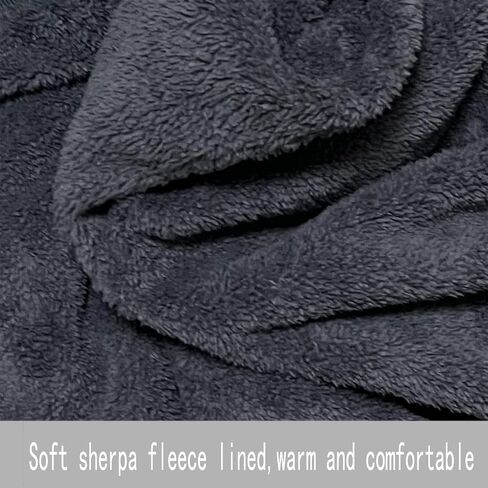 Men’s Full Zip Up Hoodies Sherpa Fleece Lined Hoodie Heavyweight Thick Zipper Jacket Heavy Warm Winter Coat in Saudi Arabia