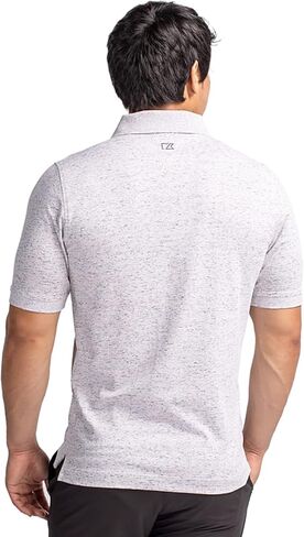 Cutter & Buck Men's Drytec Cotton+ Jersey 35+ UPF Advantage Space Dye Polo Shirt in Kuwait