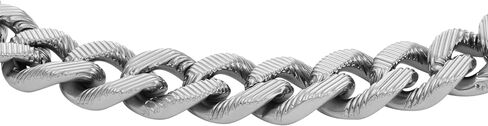 Fossil Men's Harlow Linear Texture Chain Stainless Steel Bracelet, Color: Silver (Model: JF04697040) in Saudi Arabia
