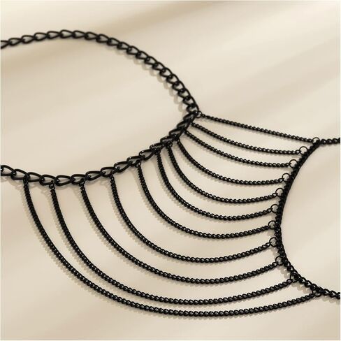 بسيطة المعادن سلسلة الكتف قلادة طبقات أعلى الذراع سلسلة سوار شرابة سلسلة الكتف الصيف بيكيني الجسم سلسلة مجوهرات للنساء in Kuwait