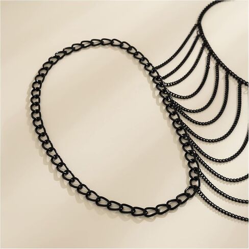 بسيطة المعادن سلسلة الكتف قلادة طبقات أعلى الذراع سلسلة سوار شرابة سلسلة الكتف الصيف بيكيني الجسم سلسلة مجوهرات للنساء in Kuwait