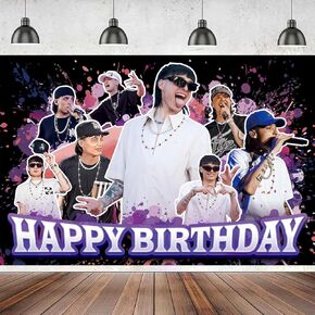 Rapper Peso Birthday Backgound in Kuwait