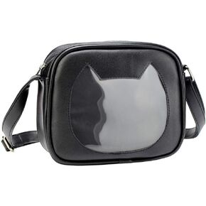 STEAMEDBUN Ita Bag Crossbody Cat Small Ita Purse Pin Display Bag with Insert