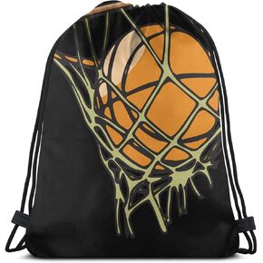 DnbdxhHU Basketball Drawstring Backpack Fashion Travel Bag Sports Gym Sack for Teen Mens Boys One Size 1044 in Saudi Arabia