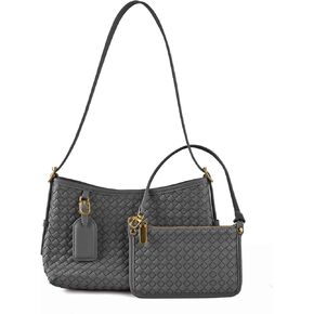 SHARPAD Woven Tote Bag for Women Handbags for Women Purses for Ladies Fashion Shoulder Top-handle Bag All-Match Underarm Bag