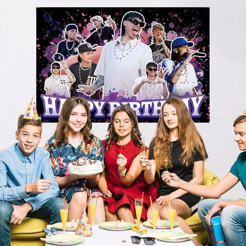 Rapper Peso Birthday Backgound in Kuwait