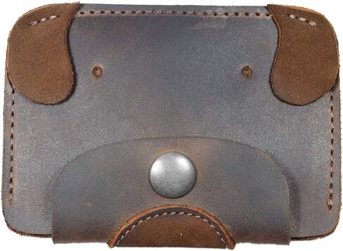 Hide & Drink, Leather Dog Wallet/Coin Pouch/Purse/Accessories/Card Holder/Cute Wallet, Handmade :: Bourbon Brown in Saudi Arabia