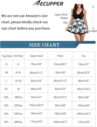 ملابس سباحة نسائية متواضعة من قطعة واحدة من ECUPPER مقاس كبير لباس سباحة متجنب للتحكم في البطن بدلة استحمام على شكل زهور مع شورت in Kuwait