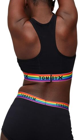 حمالة صدر TomboyX Racerback، حمالة صدر قطنية مريحة للنساء، لاسلكية بدون حشوة منخفضة التأثير، (3XS-6X) in Kuwait