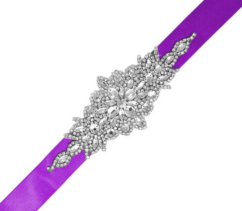 Mandala Crafts Wedding Dress Belt - Bridal Belt for Women Wedding Gown - Bridal Rhinestone Belts for Dresses in Saudi Arabia