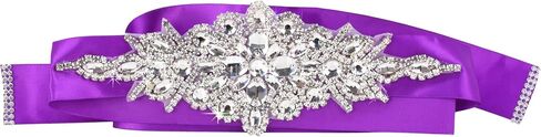Mandala Crafts Wedding Dress Belt - Bridal Belt for Women Wedding Gown - Bridal Rhinestone Belts for Dresses in Saudi Arabia