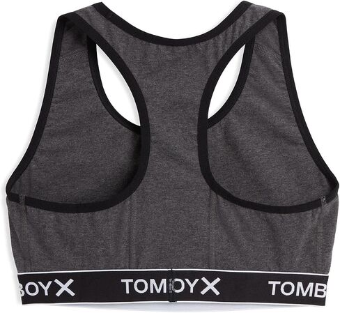 حمالة صدر TomboyX Racerback، حمالة صدر قطنية مريحة للنساء، لاسلكية بدون حشوة منخفضة التأثير، (3XS-6X) in Kuwait