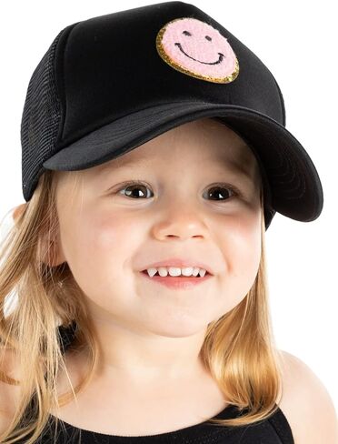 Funky Junque Kids Trucker Hat Unisex Child Adjustable Cap Summer Mesh Solid Blank Head High Crown Snapback Vintage Retro Foam in Saudi Arabia