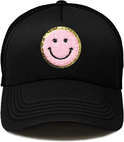 Funky Junque Kids Trucker Hat Unisex Child Adjustable Cap Summer Mesh Solid Blank Head High Crown Snapback Vintage Retro Foam in Saudi Arabia