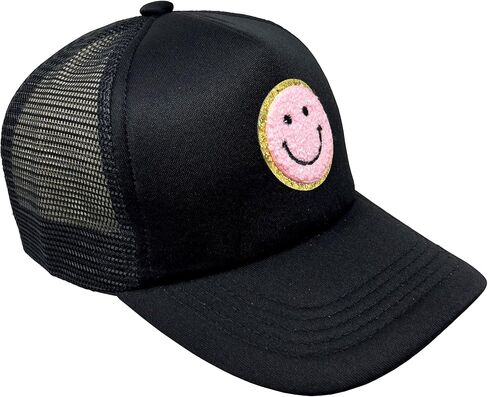 Funky Junque Kids Trucker Hat Unisex Child Adjustable Cap Summer Mesh Solid Blank Head High Crown Snapback Vintage Retro Foam in Saudi Arabia