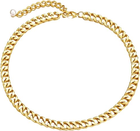 ياربياني الكوبي ربط سلسلة قلادة للنساء سلسلة القلائد للنساء الذهب القلائد العصرية قلادة ذهبية للنساء القلائد الارتباط الكوبي للنساء العصرية in Kuwait