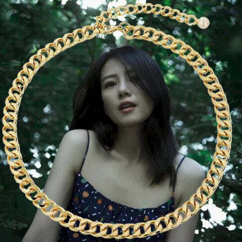 ياربياني الكوبي ربط سلسلة قلادة للنساء سلسلة القلائد للنساء الذهب القلائد العصرية قلادة ذهبية للنساء القلائد الارتباط الكوبي للنساء العصرية in Kuwait