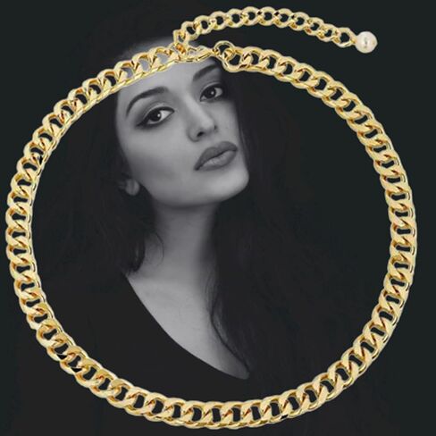 ياربياني الكوبي ربط سلسلة قلادة للنساء سلسلة القلائد للنساء الذهب القلائد العصرية قلادة ذهبية للنساء القلائد الارتباط الكوبي للنساء العصرية in Kuwait