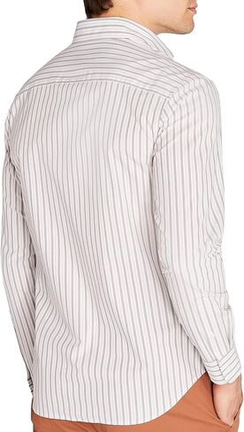 Club Monaco Men's Long Sleeve Button Down Slim Fit Wide Shirt in Saudi Arabia