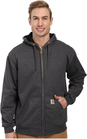 سويت شيرت رجالي بقلنسوة ماركة Carhartt مطبوع عليه صورة ممر روتلاند ببطانة حرارية وسحاب أمامي in Saudi Arabia