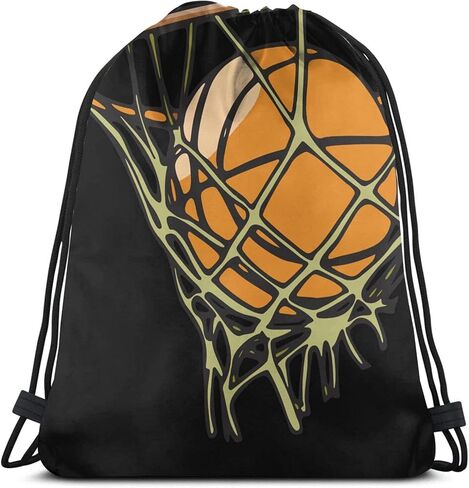 DnbdxhHU Basketball Drawstring Backpack Fashion Travel Bag Sports Gym Sack for Teen Mens Boys One Size 1044 in Saudi Arabia