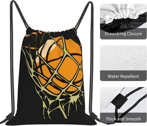 DnbdxhHU Basketball Drawstring Backpack Fashion Travel Bag Sports Gym Sack for Teen Mens Boys One Size 1044 in Saudi Arabia