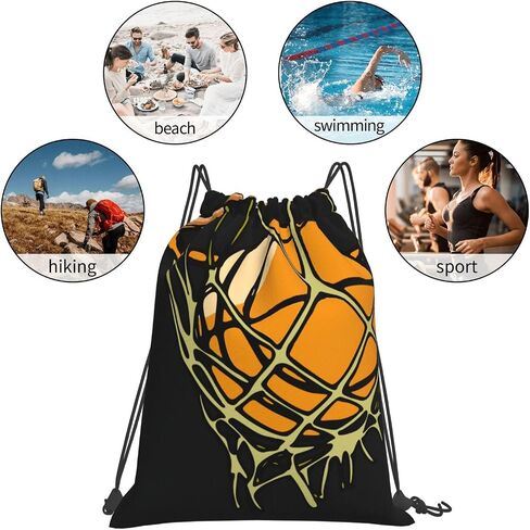 DnbdxhHU Basketball Drawstring Backpack Fashion Travel Bag Sports Gym Sack for Teen Mens Boys One Size 1044 in Saudi Arabia