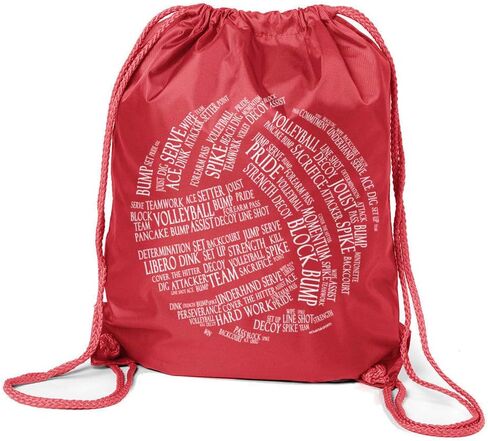 ChalkTalkSPORTS Volleyball Sport Pack Cinch Sack | Volleyball Words in Saudi Arabia
