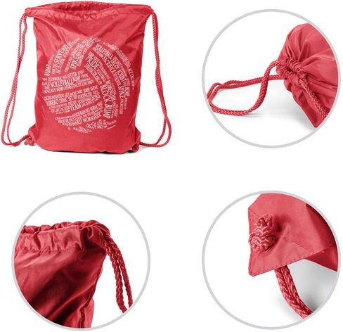ChalkTalkSPORTS Volleyball Sport Pack Cinch Sack | Volleyball Words in Saudi Arabia
