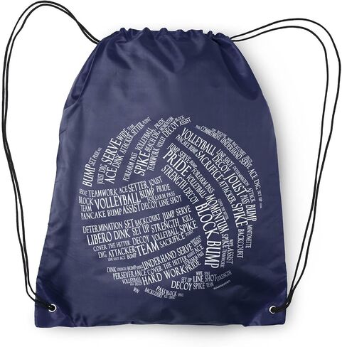 ChalkTalkSPORTS Volleyball Sport Pack Cinch Sack | Volleyball Words in Saudi Arabia