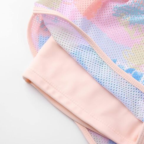 طقم ملابس سباحة للفتيات من JerisApparel مكون من قطعتين من Rash Guard بأكمام قصيرة in Kuwait