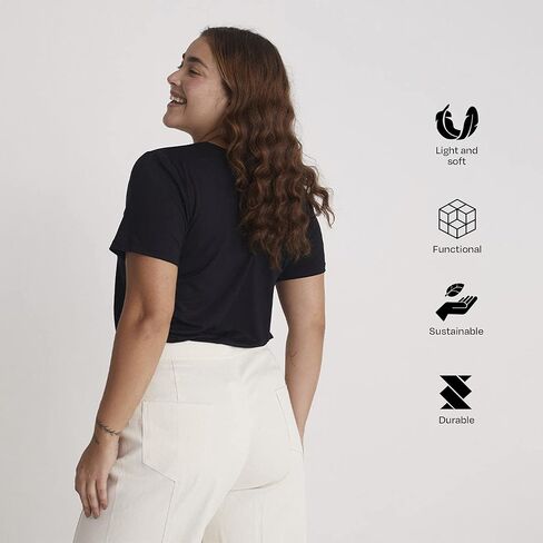 Insider - تي شيرت تقني للنساء - أكمام قصيرة تقليدية - قميص للتمرين، ملابس رياضية، سريع الجفاف، ملابس أساسية in Kuwait