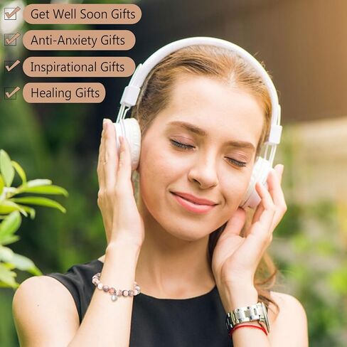 epirora احصل على هدايا جيدة قريبًا للنساء، سوار من الخرز الطبيعي للشفاء من الحجر الطبيعي، هدايا ملهمة لتخفيف التوتر، هدايا مجوهرات للتعافي من الجراحة للنساء والفتيات المراهقات in Kuwait