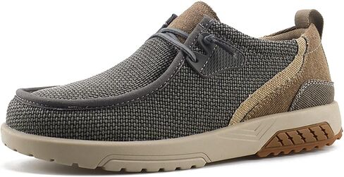 UPIShi Men's Slip On Arch Support Loafers Comfortable Light-Weight Orthopedic Casual Shoes for Plantar Fasciitis Walking Canvas Sneakers in Saudi Arabia