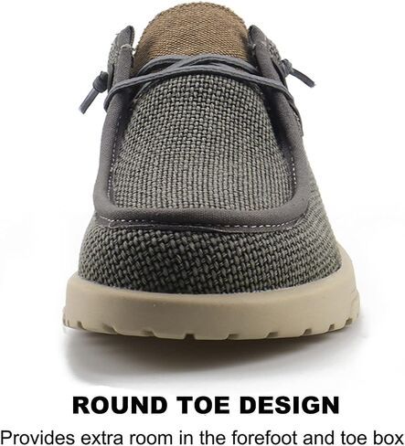 UPIShi Men's Slip On Arch Support Loafers Comfortable Light-Weight Orthopedic Casual Shoes for Plantar Fasciitis Walking Canvas Sneakers in Saudi Arabia