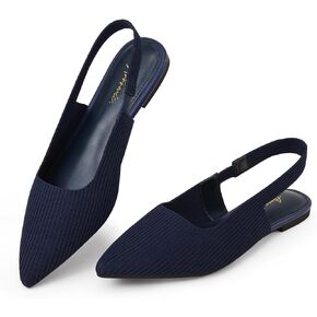 Arromic Women's Flats Pointed Toe Slingback Flats Shoes Comfortable Slip on Casual Ballet Flats for Women Dressy