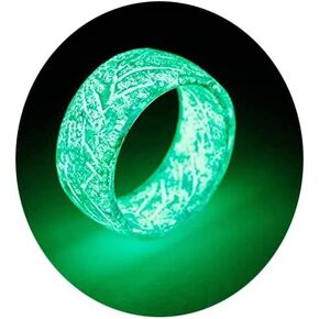 Glow Rings In The Dark Pink Green Blue Venus Orb Ring Rings For Women Men Girls Trendy Resin Glow Ring Acrylic Aesthetic Rings For Boys Cute