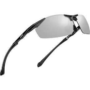 ATTCL Polarized UV Protection Sports Fishing Driving Sunglasses for Men Al-Mg Metal Frame Ultra Light Green