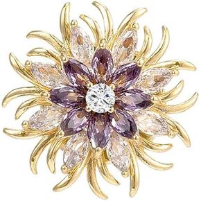 Classic elegant Bauhinia magnetic buckle Coat accessories Anti-slip pin brooch accessories in Saudi Arabia