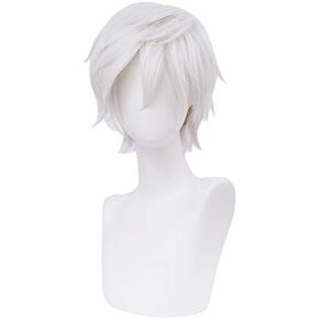 Alacos Short Brown Curly Wig for Man, Tubbo Wig Cosplay with a Free Wig Cap, Men Wigs Short Hair With Bangs, Men's Costume Wigs Perfect for Daily Wear Halloween Parties in Kuwait